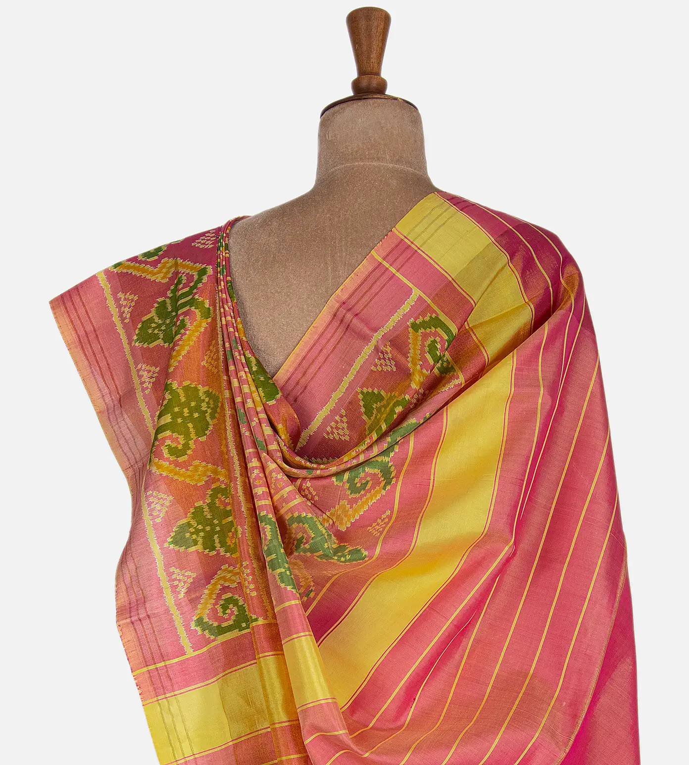 Yellow Patola Silk Saree3