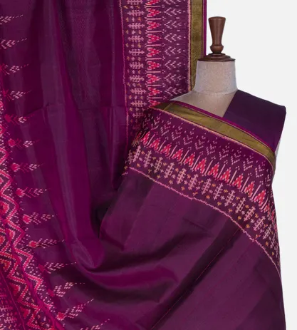 Purple Patola Silk Saree1