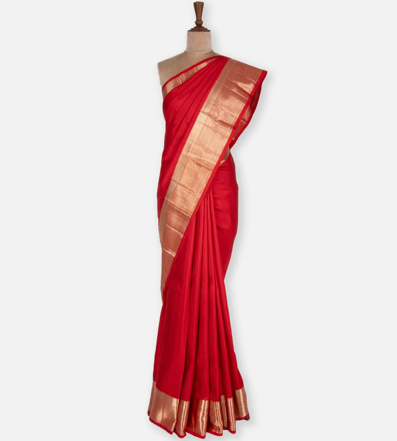 Red Kanchipuram Silk Saree2