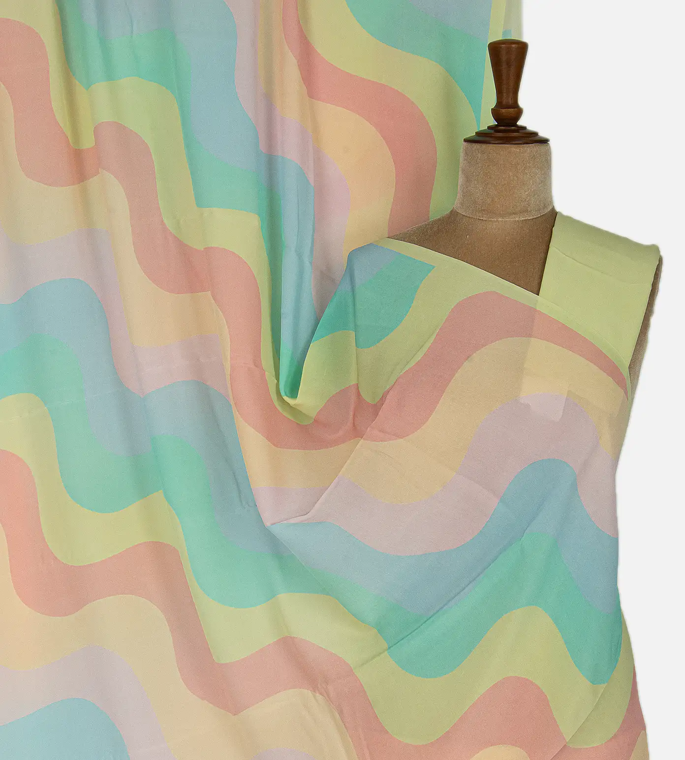 Multicolour Crepe Saree1