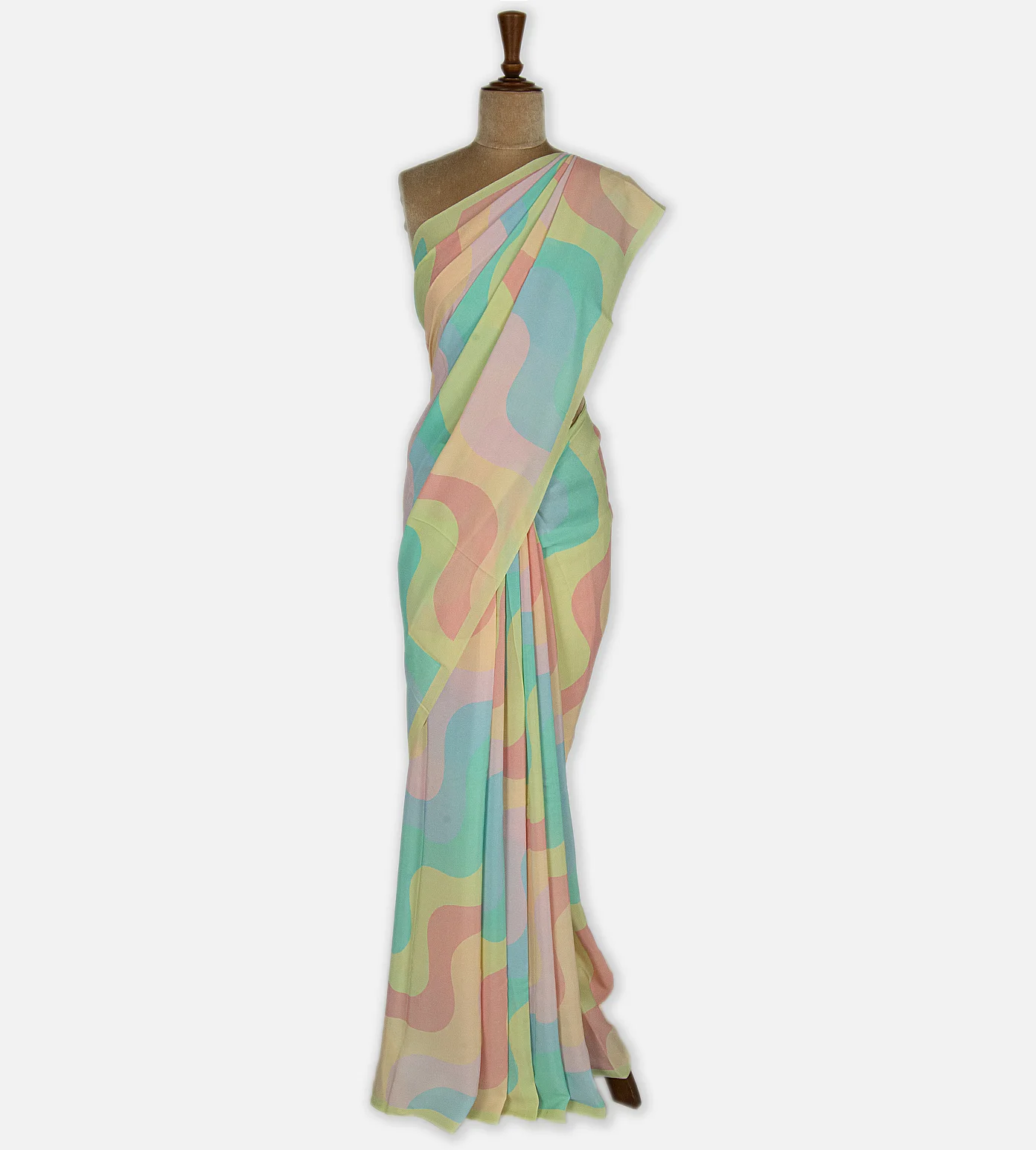 Multicolour Crepe Saree2