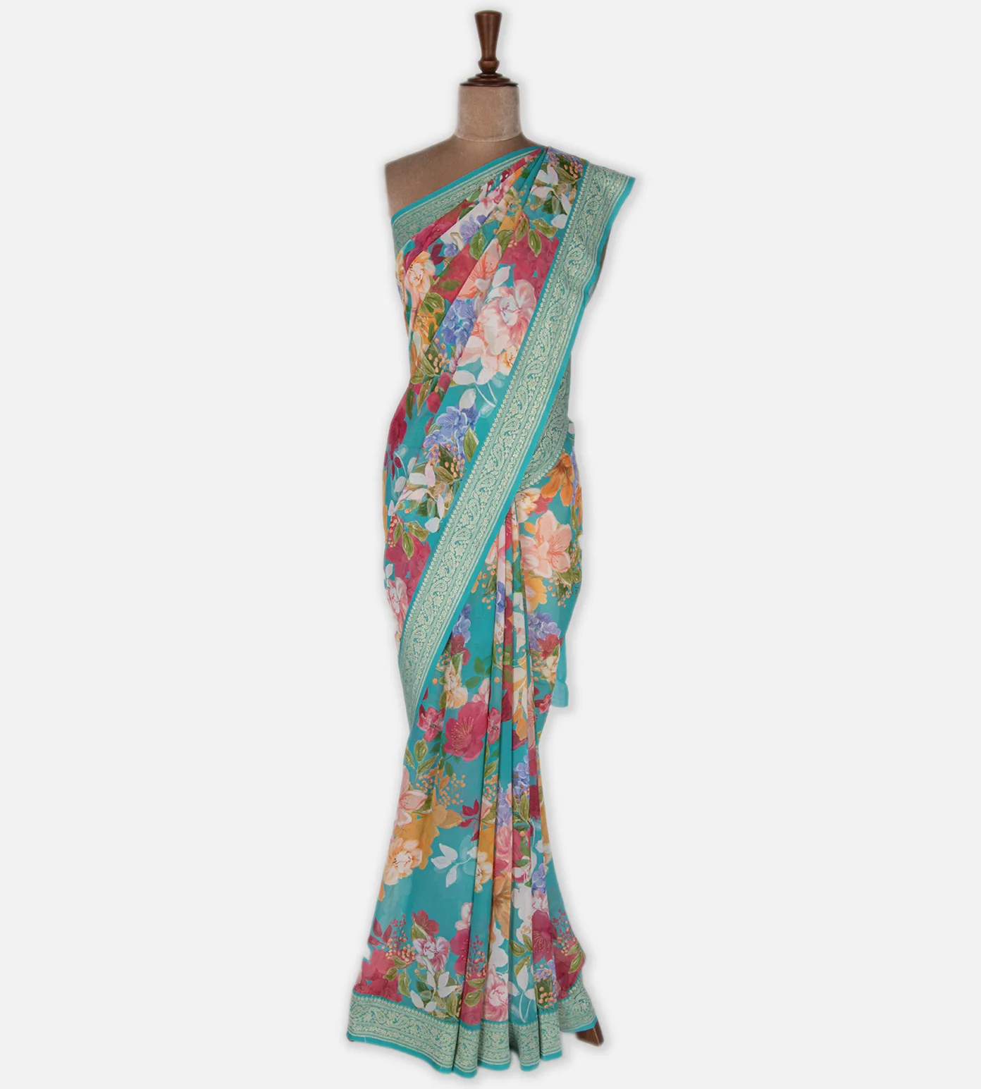 sea-green-banarasi-georgette-saree-c0152417-b
