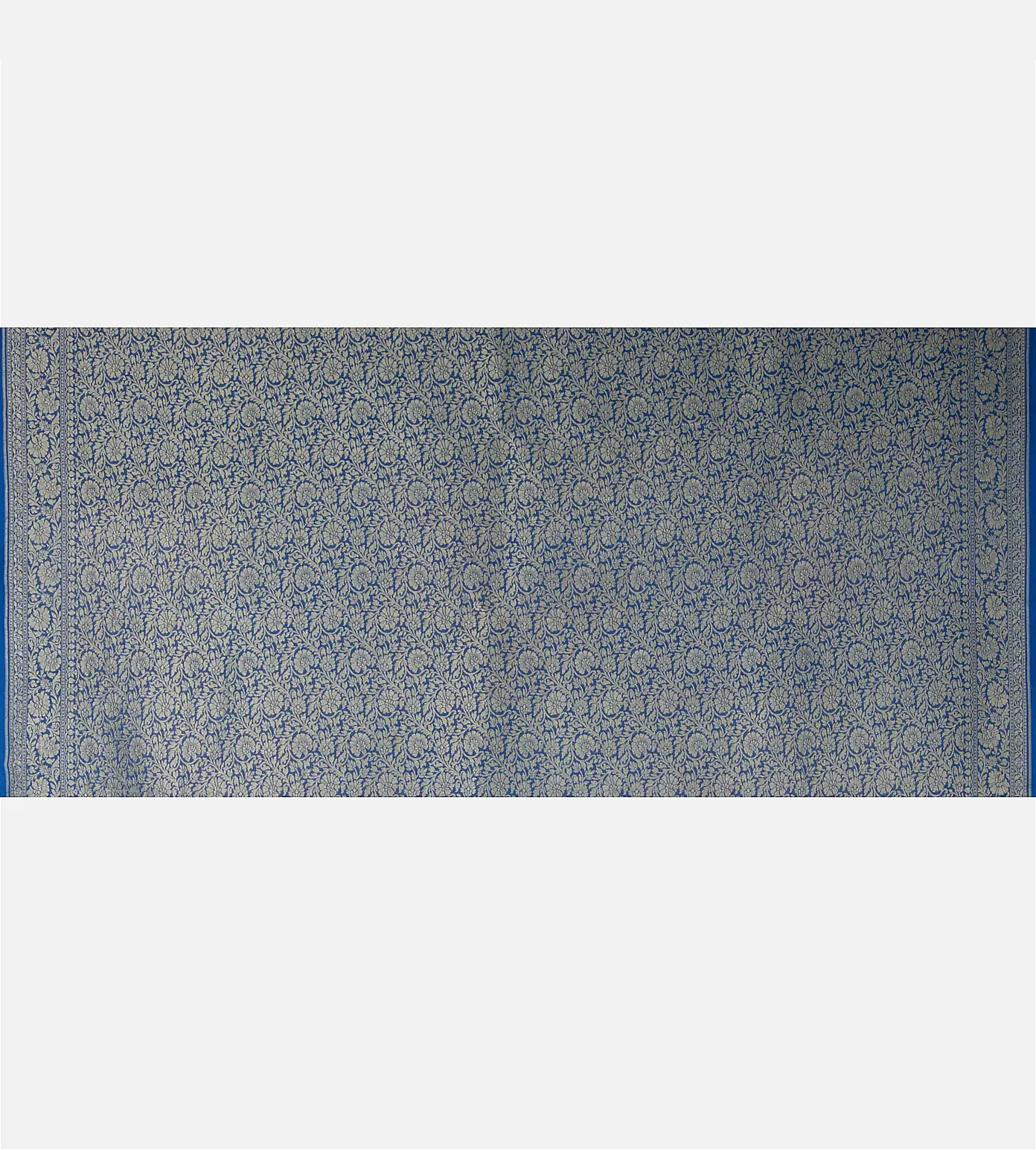 Blue Banarasi Georgette Saree4