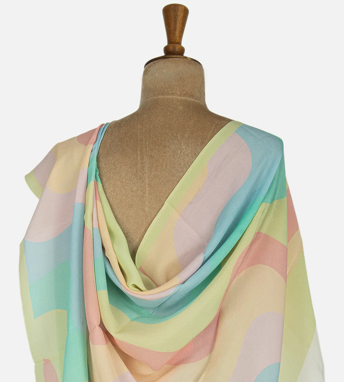 Multicolour Crepe Saree3