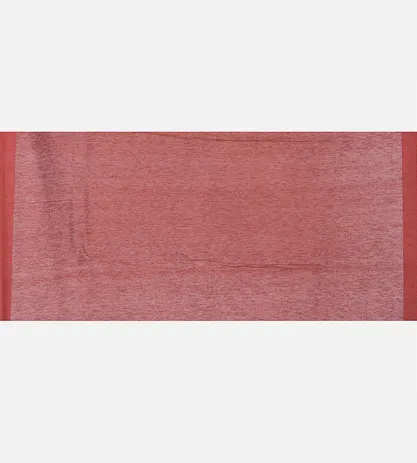 Deep Red Linen Cotton Saree4