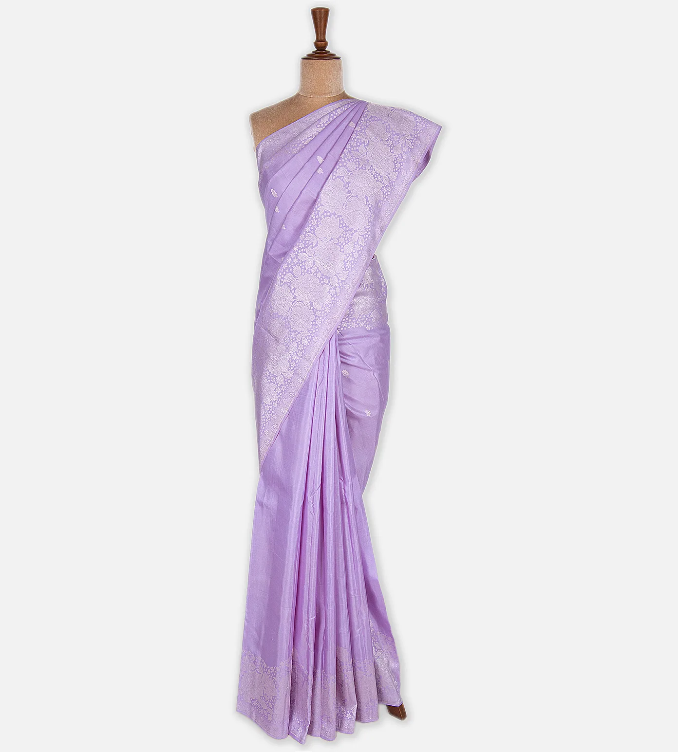 Lavender Kanchipuram Silk Saree2