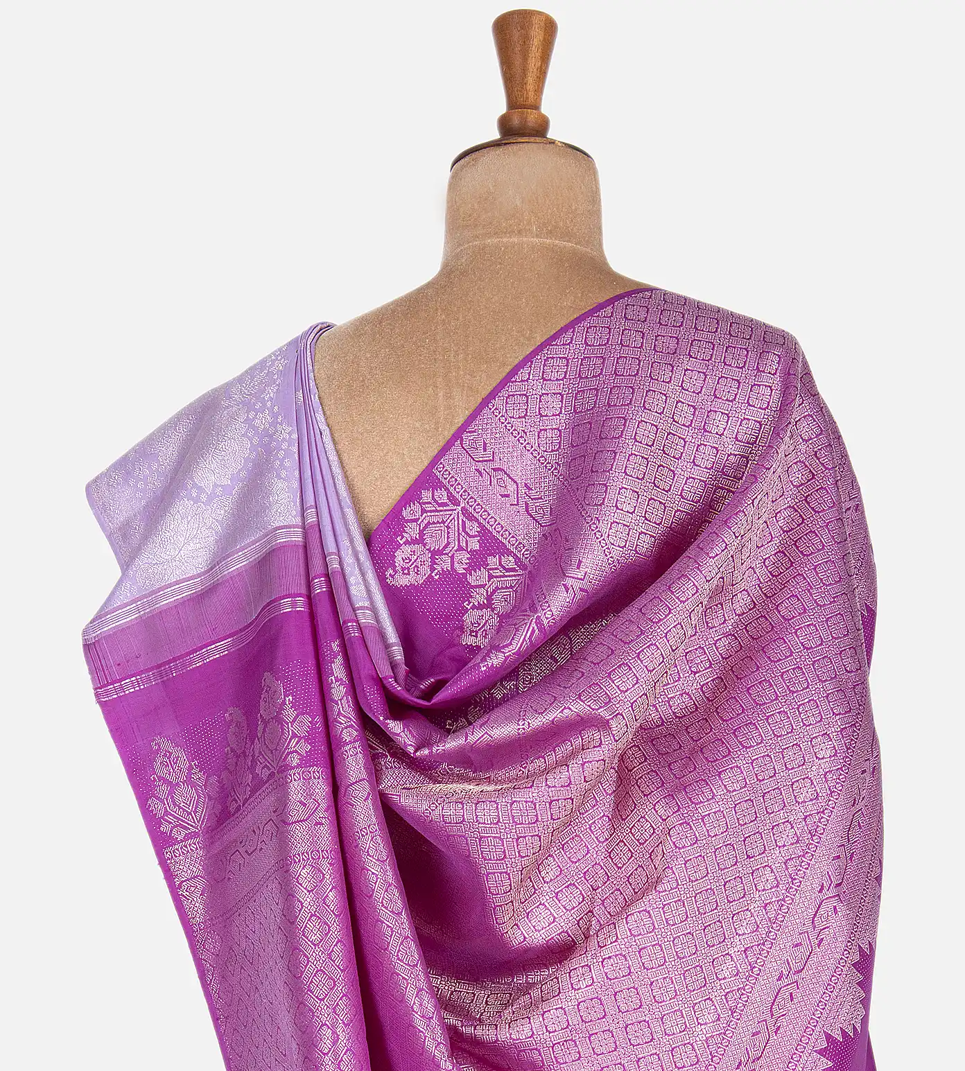 Lavender Kanchipuram Silk Saree3