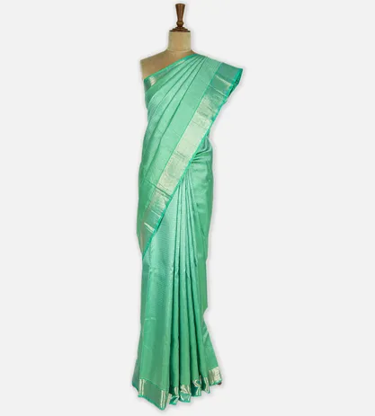 Peacock Green Kanchipuram Silk Saree2