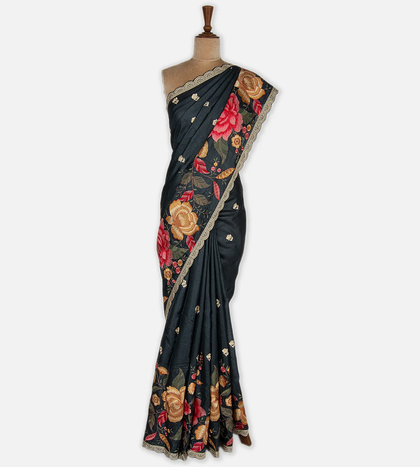 dark-grey-tussar-saree-c0152644-b