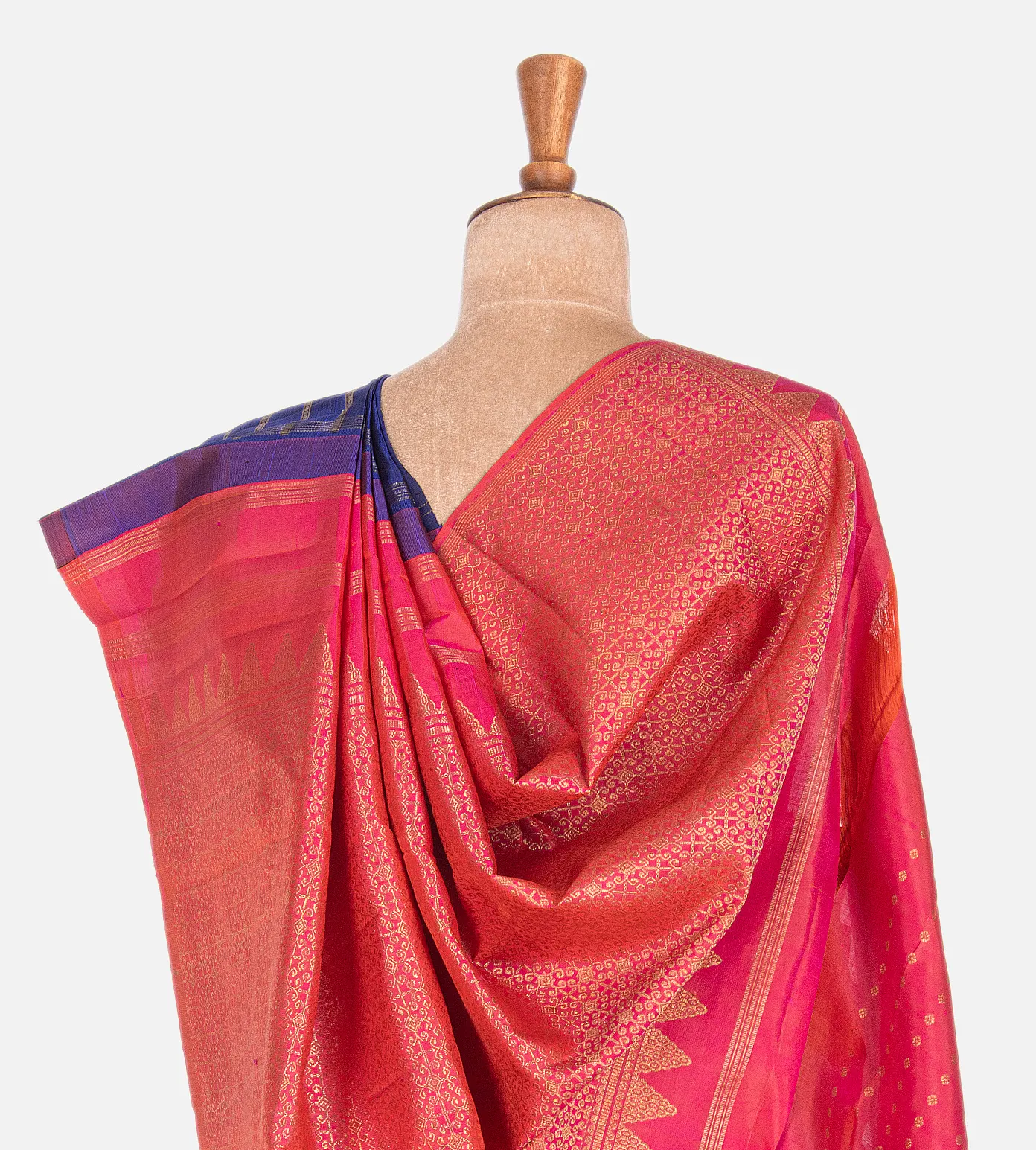 Blue Kanchipuram Silk Saree3