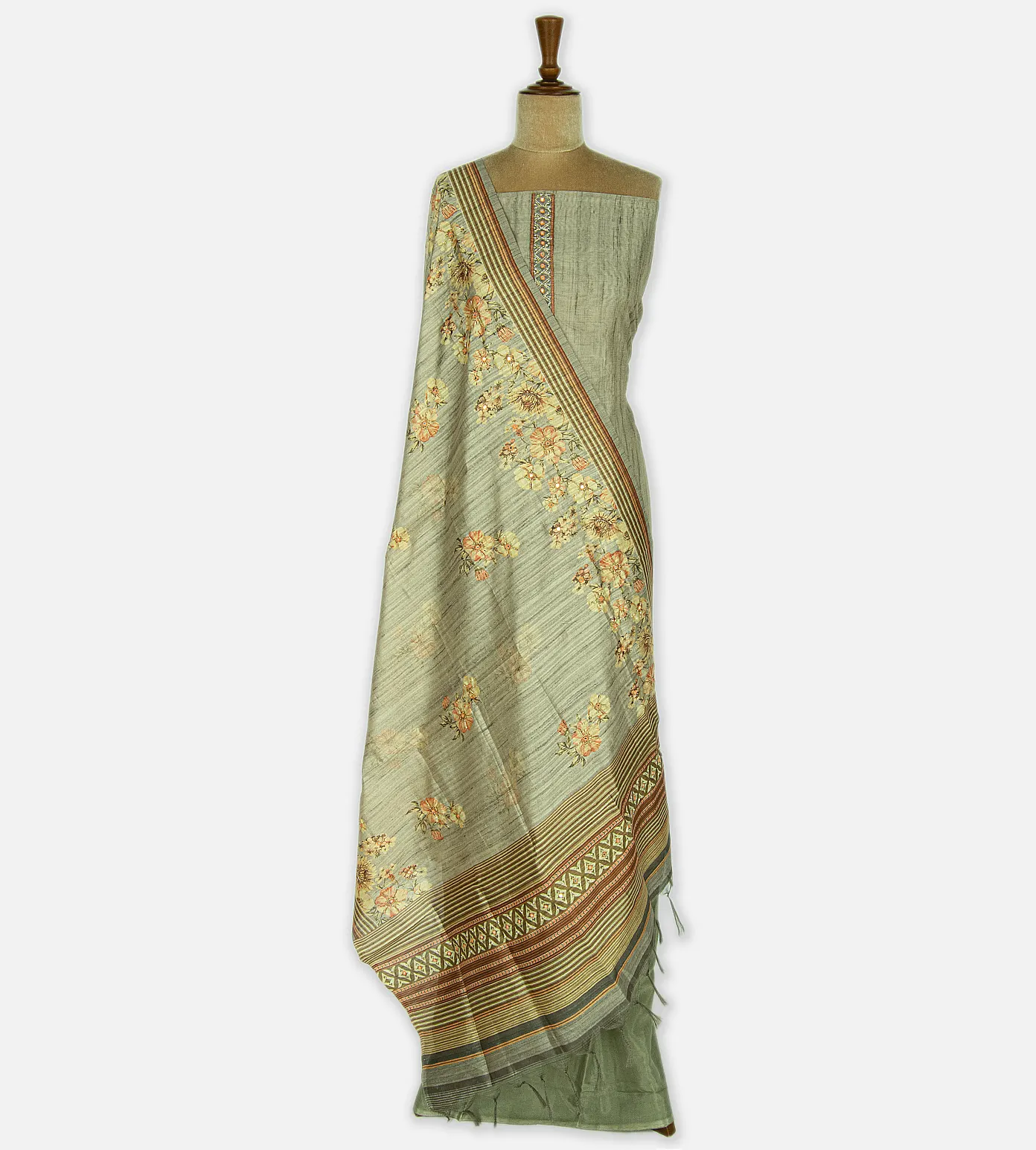 Grey Mixed Cotton Salwar2