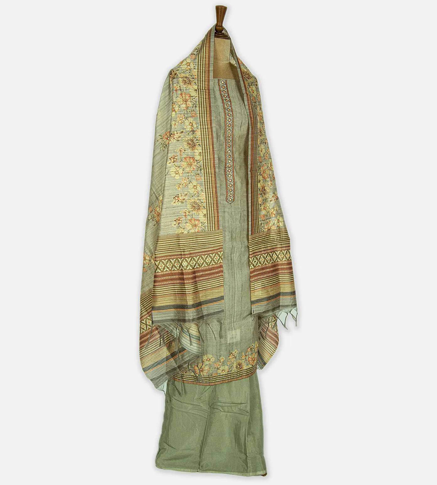 Grey Mixed Cotton Salwar3