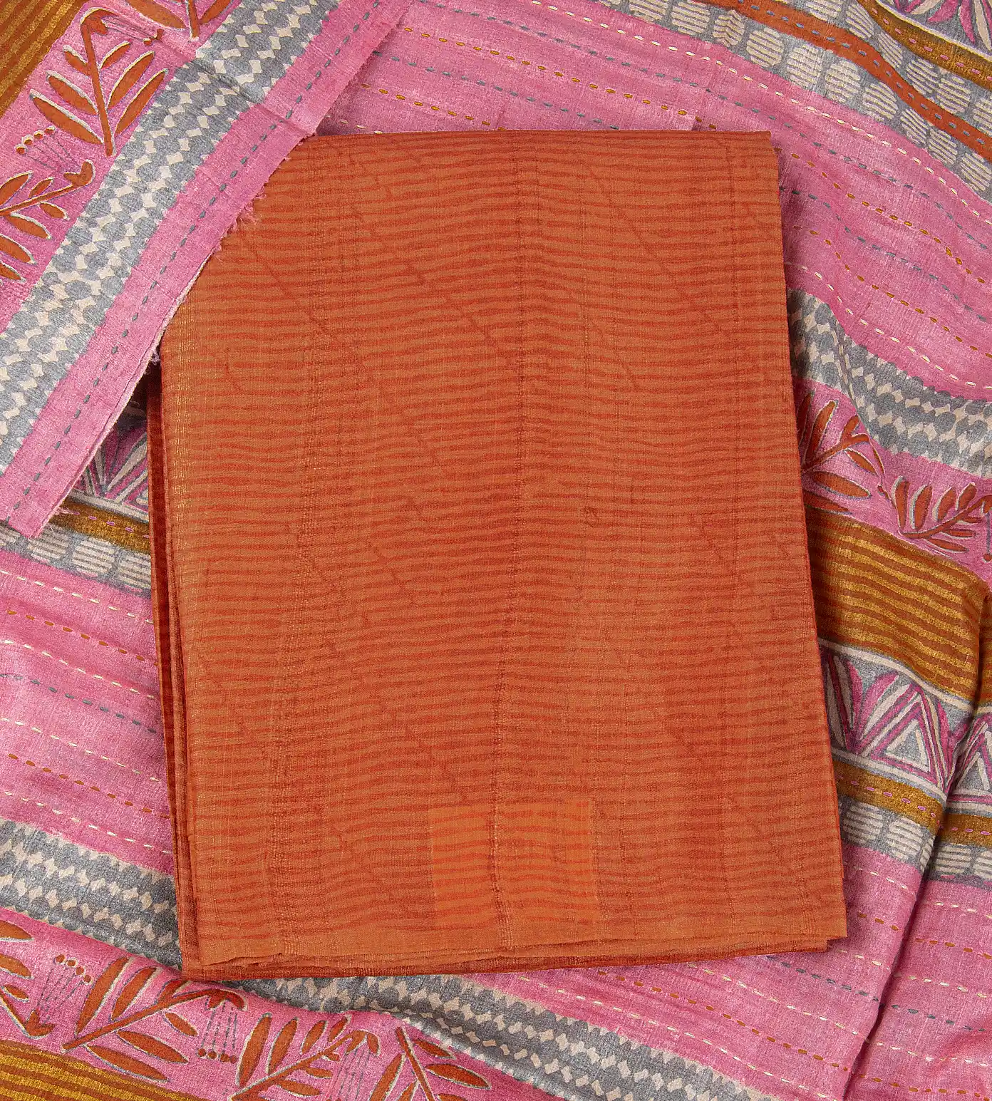 Orange Tussar Salwar1