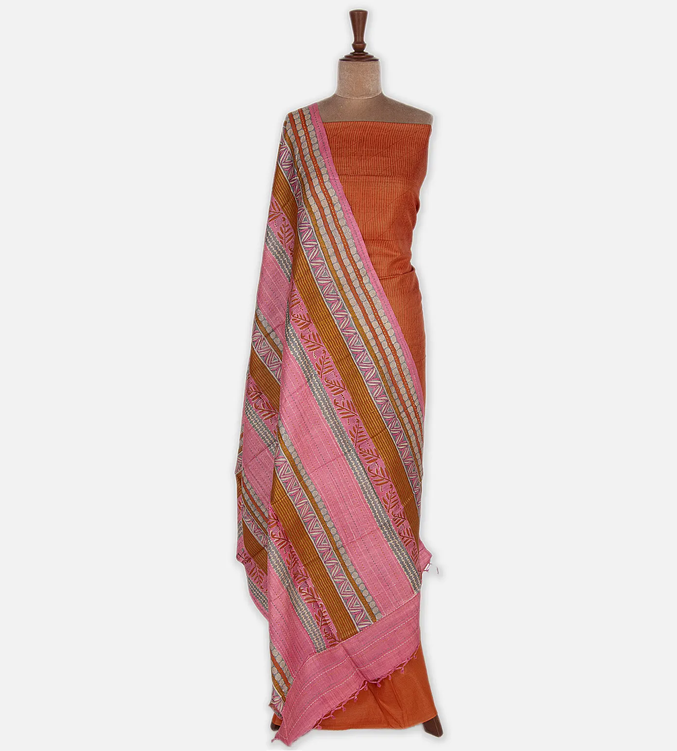 Orange Tussar Salwar2