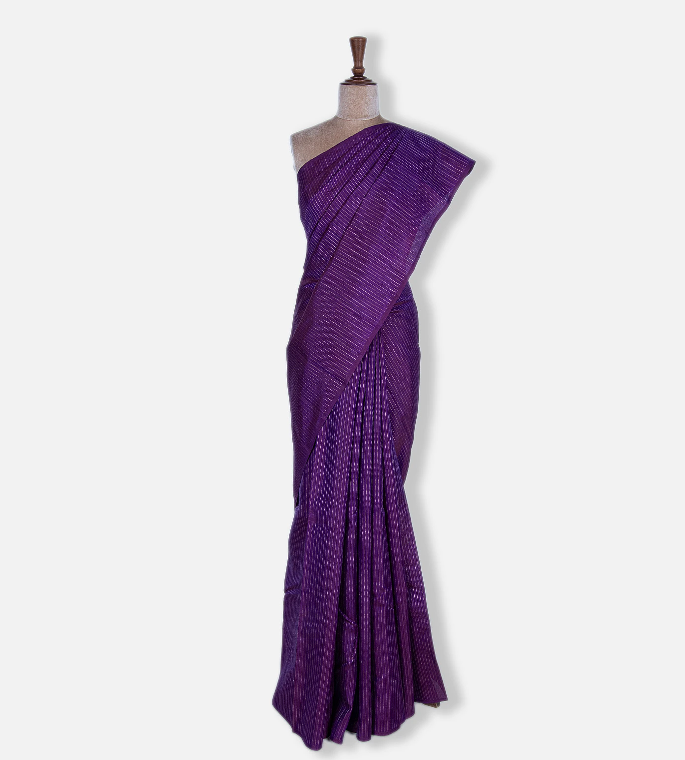 Violet Kanchipuram Silk Saree2