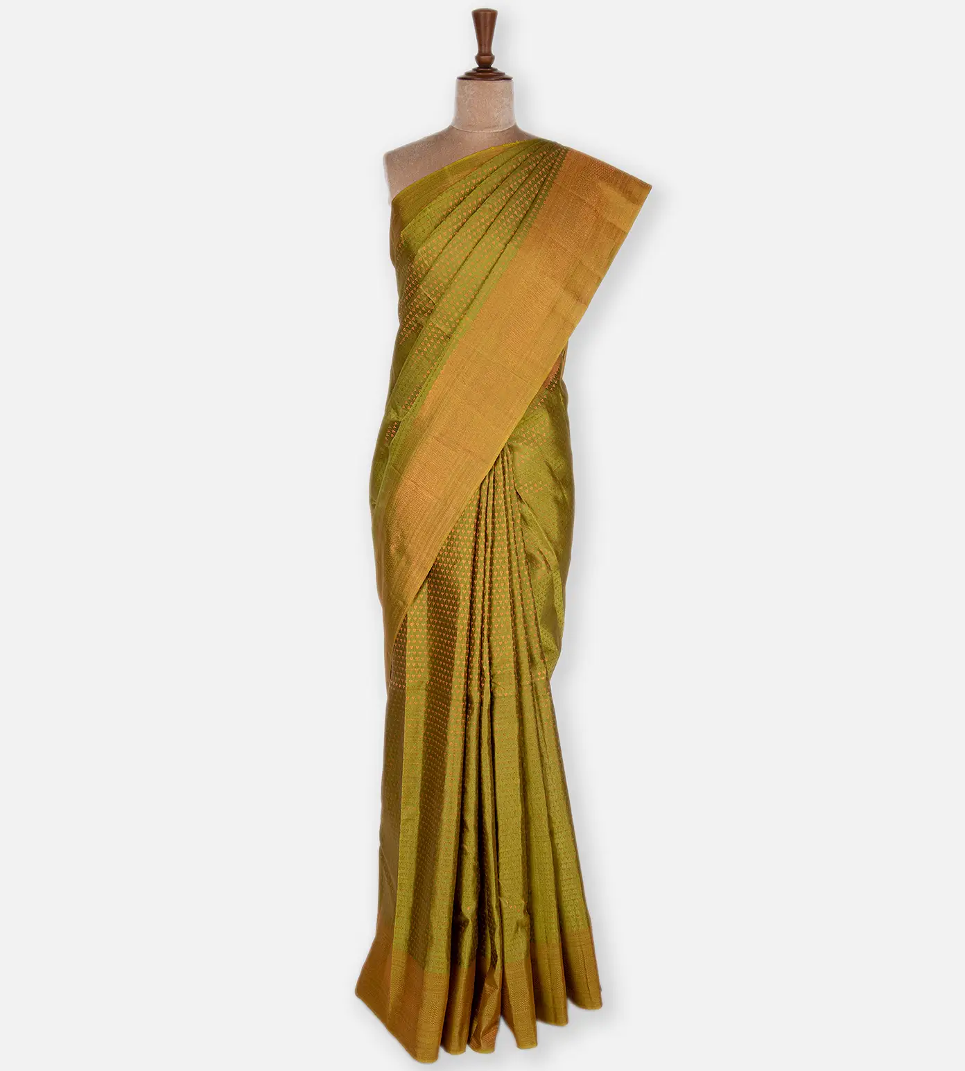 Green Kanchipuram Silk Saree2