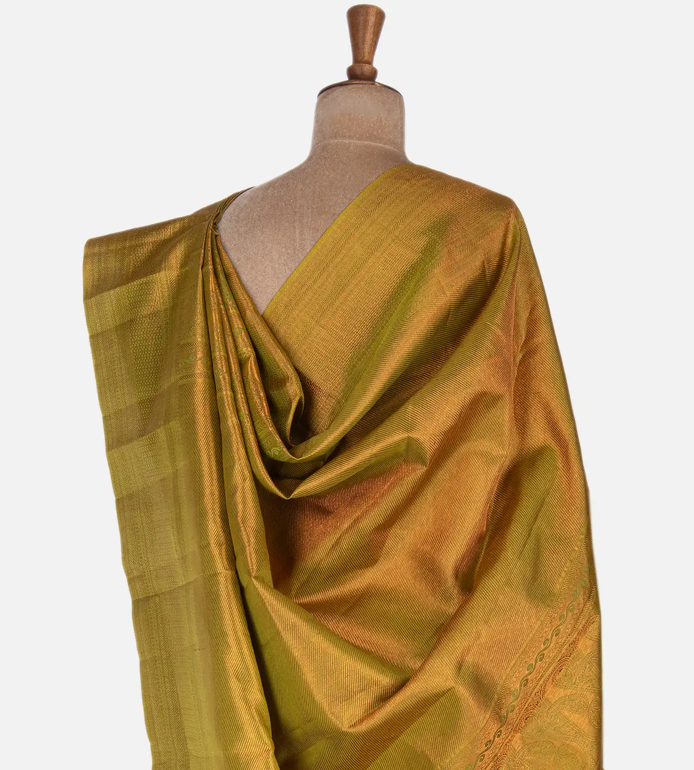 Green Kanchipuram Silk Saree3