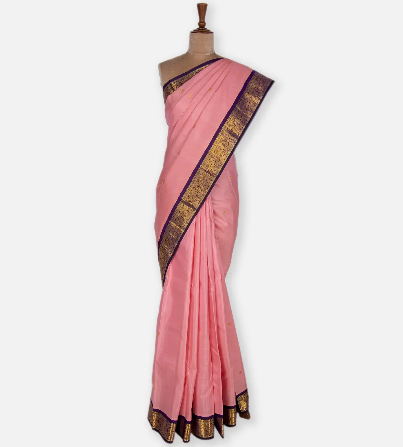 Pink Kanchipuram Silk Saree2