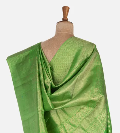 Leaf Green Kanchipuram Silk Saree3