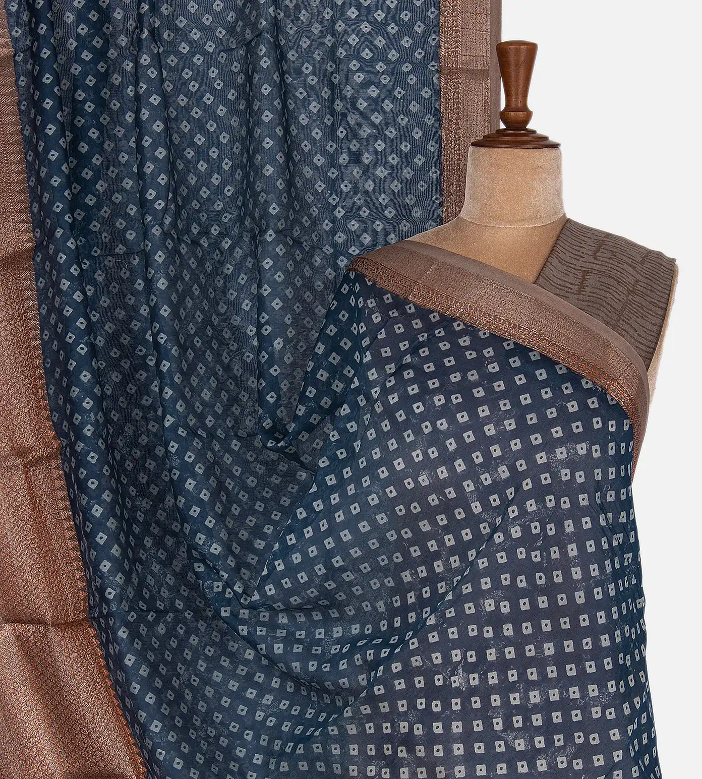 Blue Chanderi Cotton Saree1