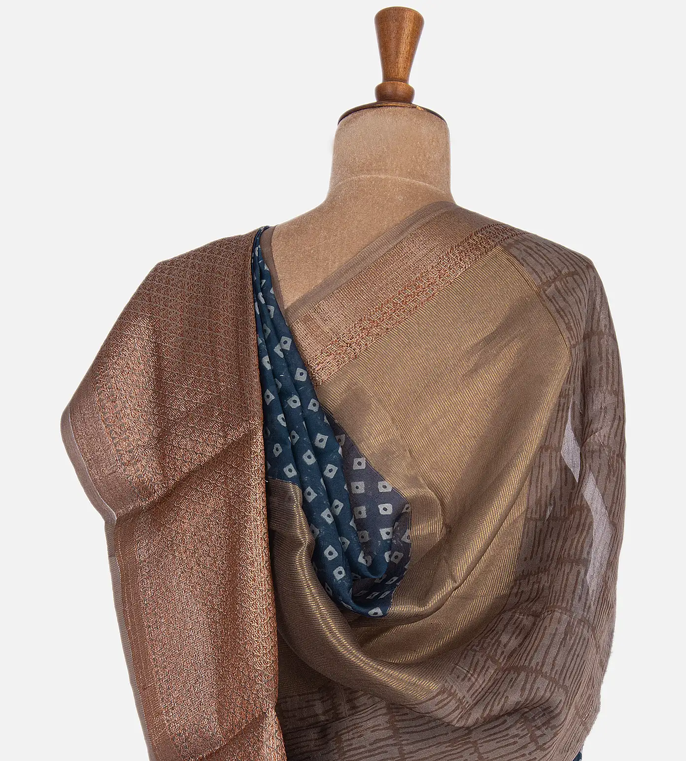 Blue Chanderi Cotton Saree3