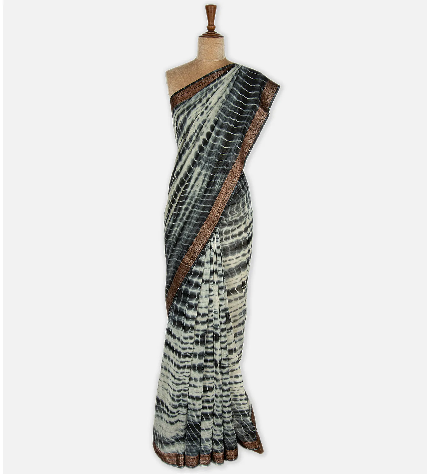 Off-White Chanderi Cotton Saree2