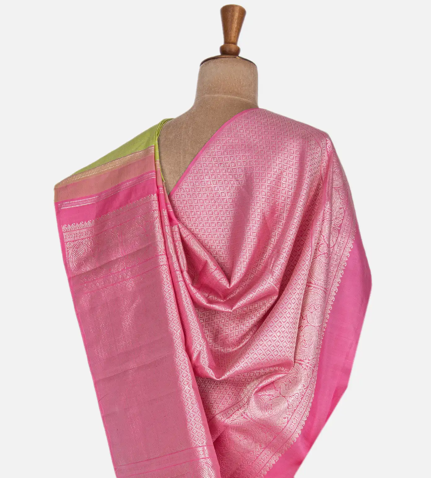 Light Green Kanchipuram Silk Saree3