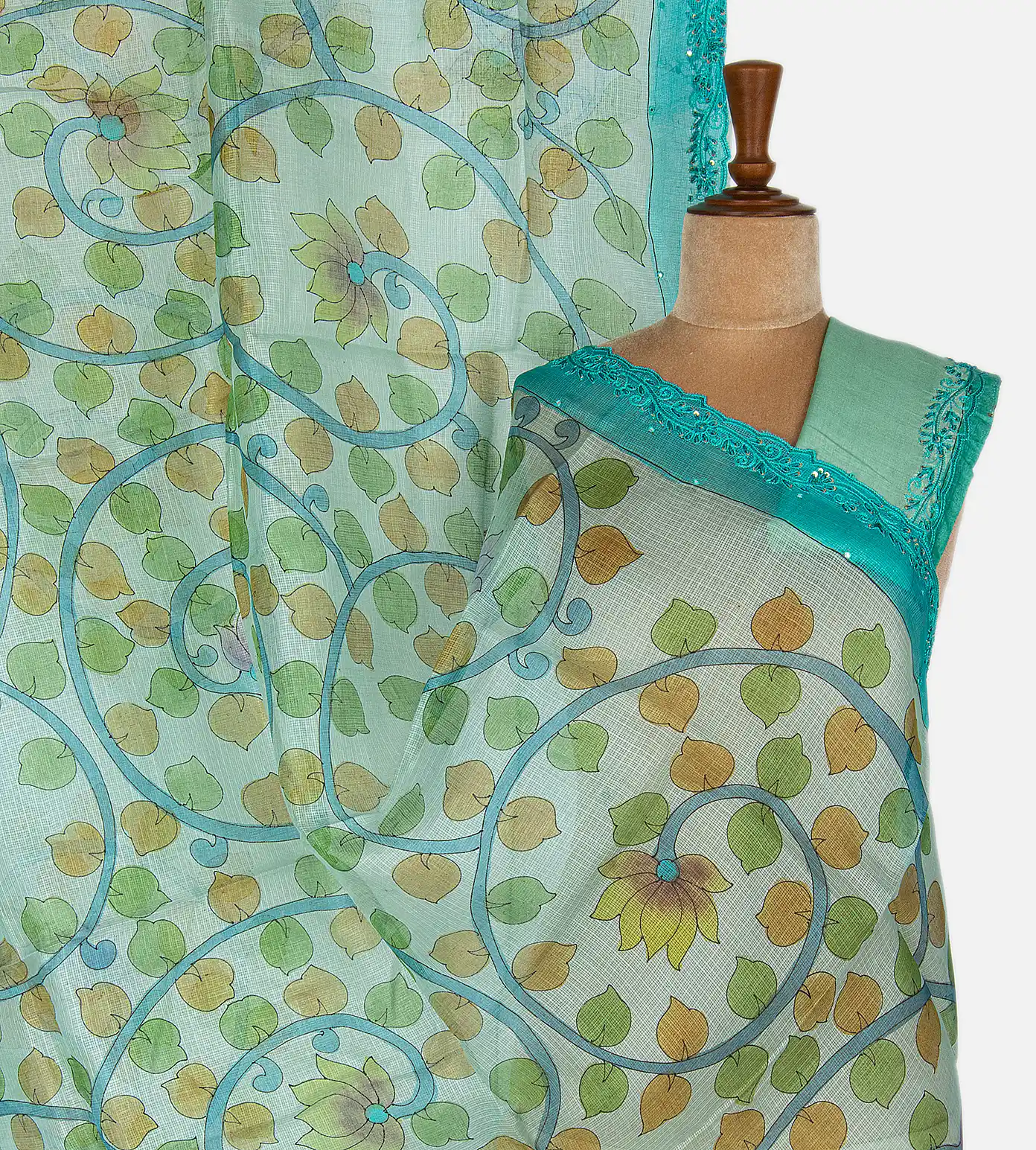 Blue Kota Silk Saree1