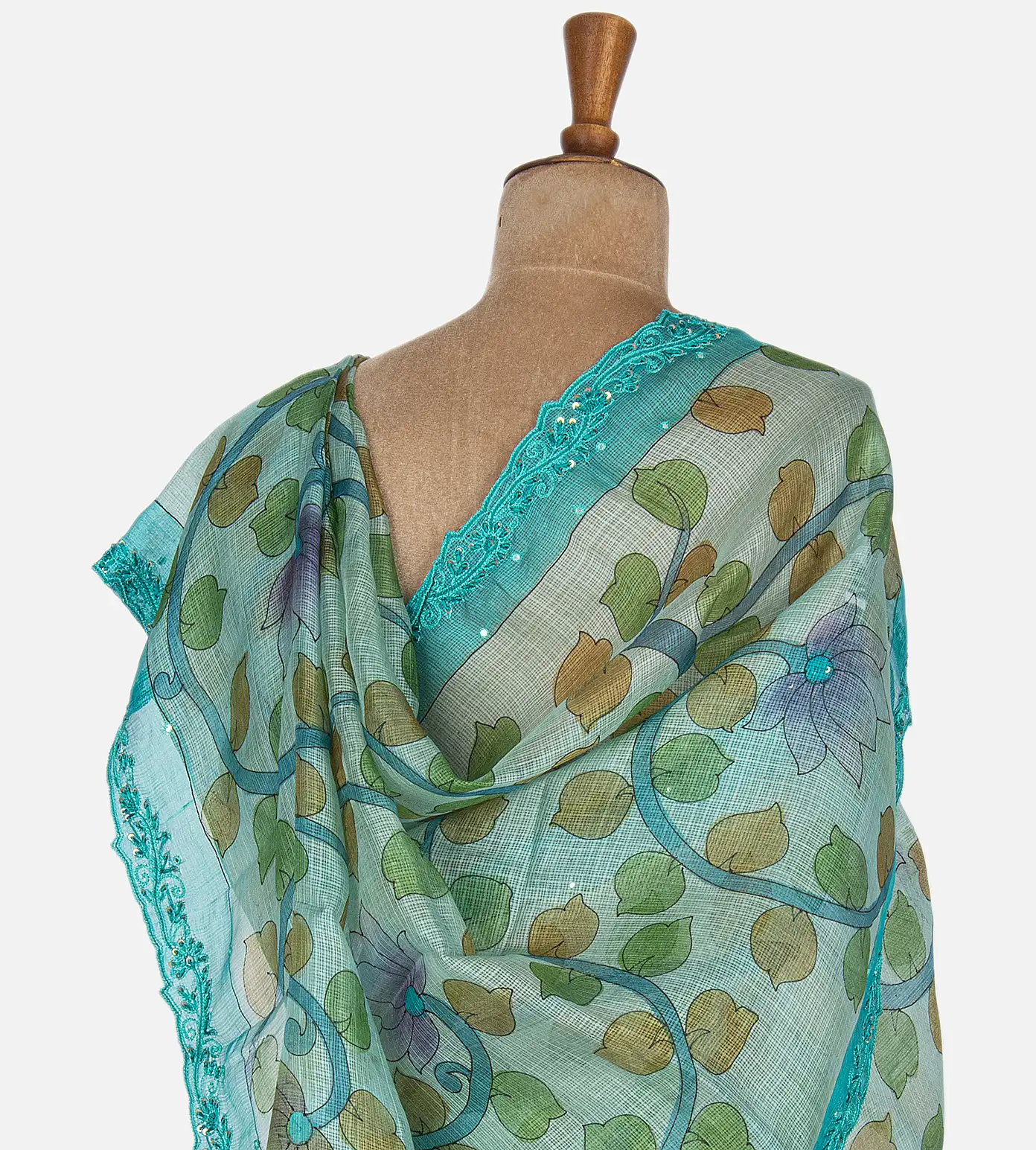 Blue Kota Silk Saree3