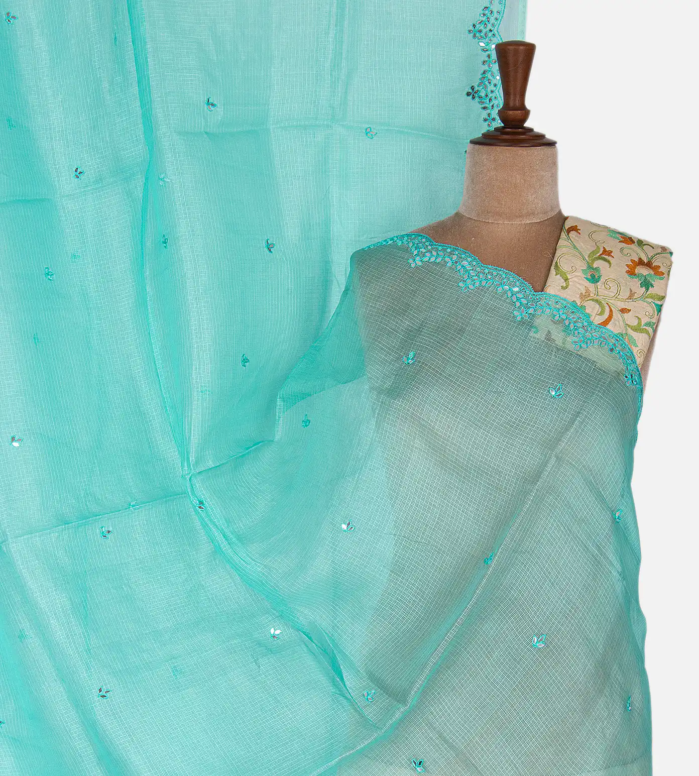 Blue Kota Silk Saree1