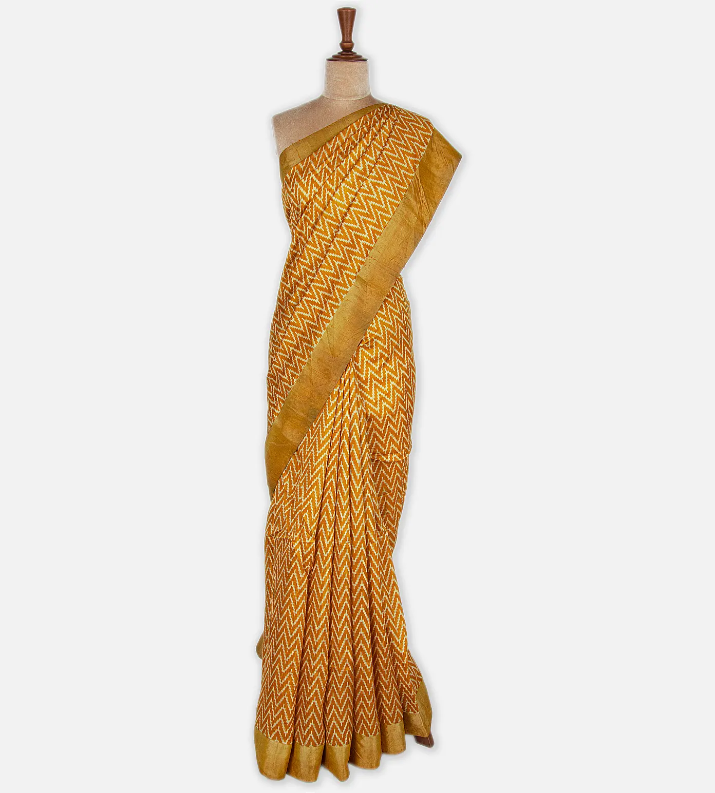 Yellow Raw Silk Saree2