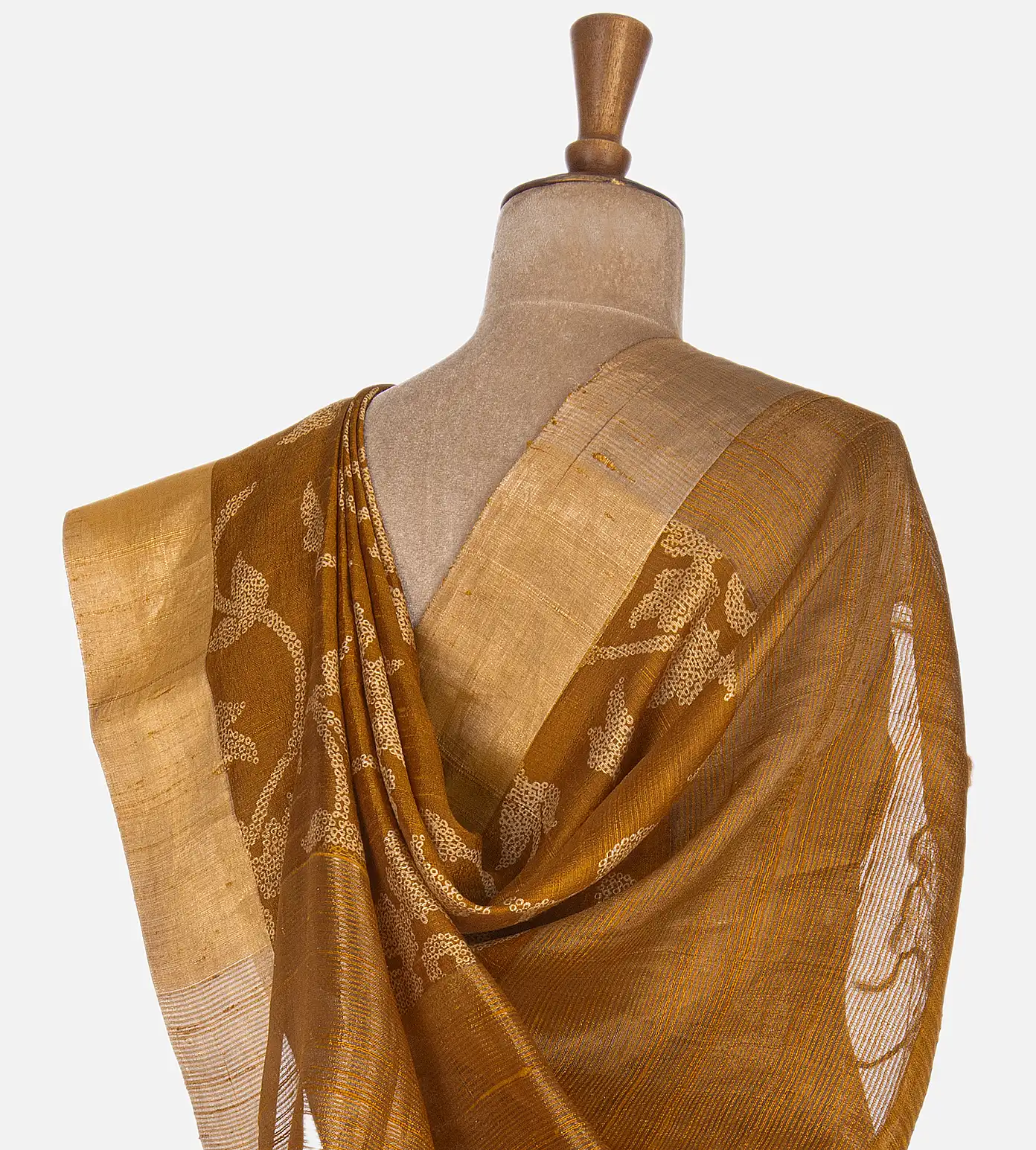 Yellow Raw Silk Saree3