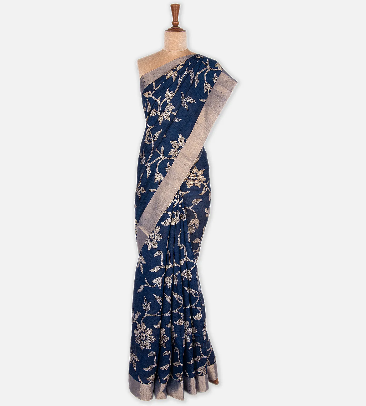 Blue Raw Silk Saree2