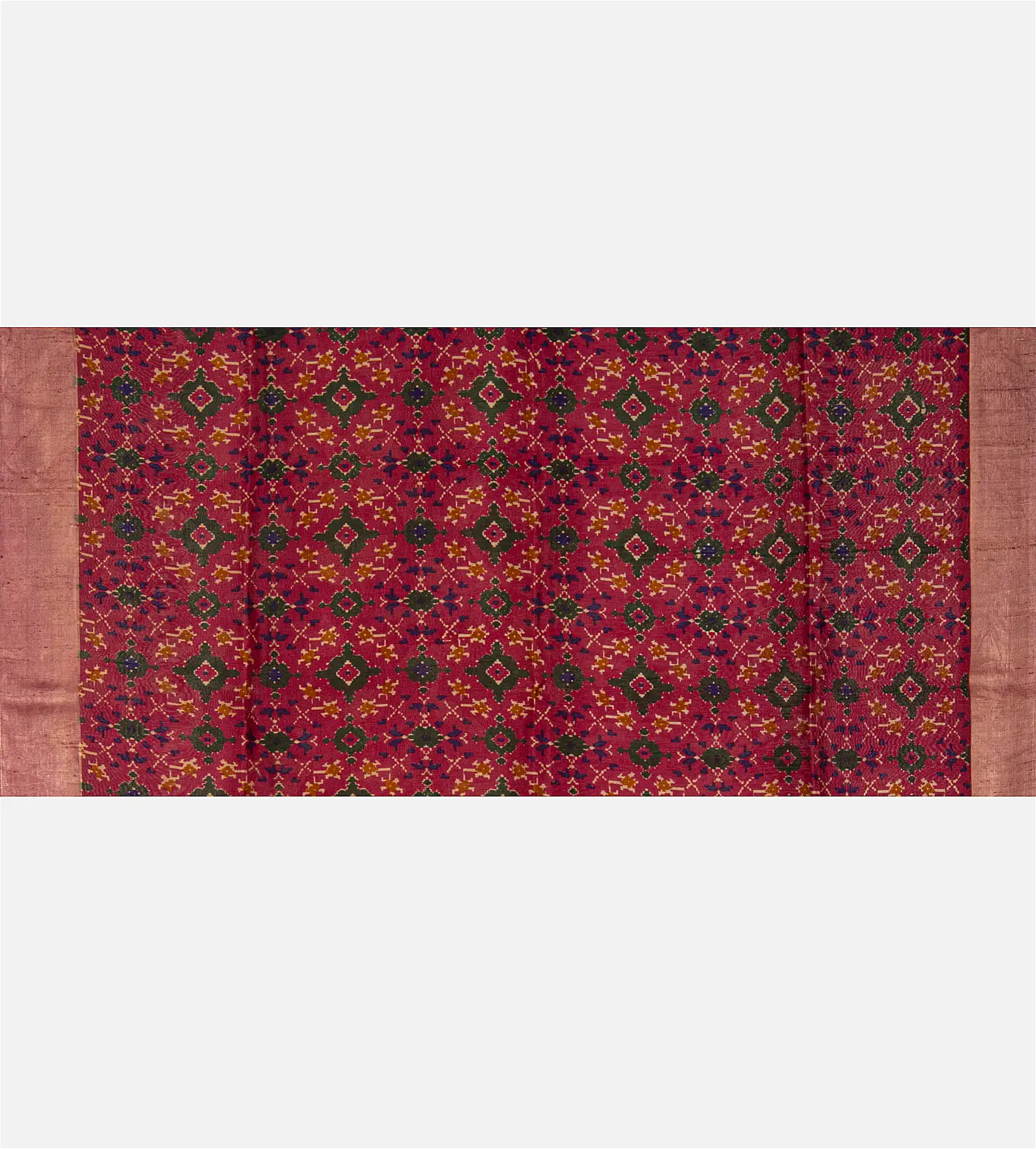 Crimson Red Raw Silk Saree4