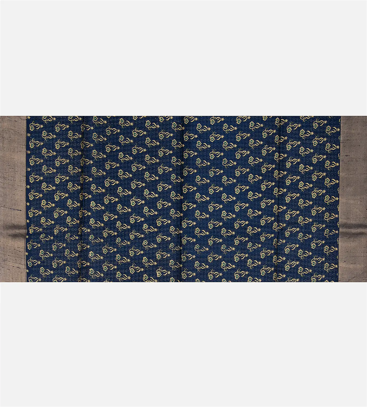 Blue Raw Silk Saree4