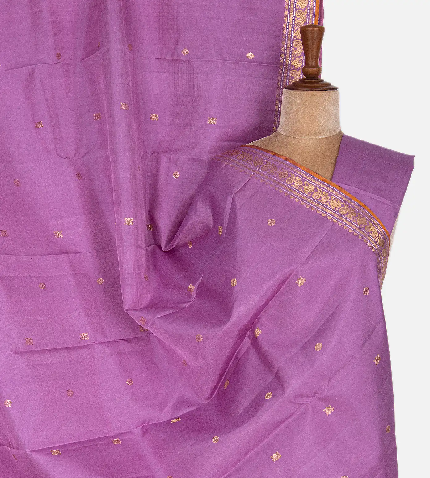 Orchid Purple Kanchipuram Silk Saree1