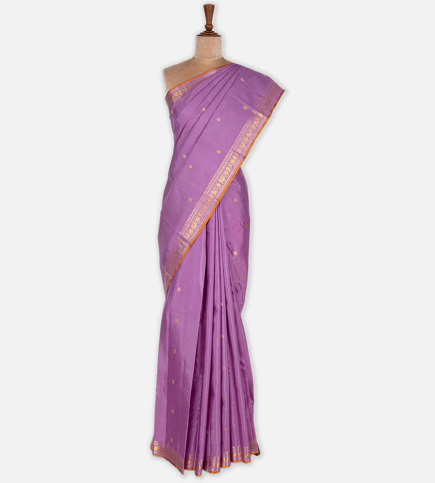 Orchid Purple Kanchipuram Silk Saree2