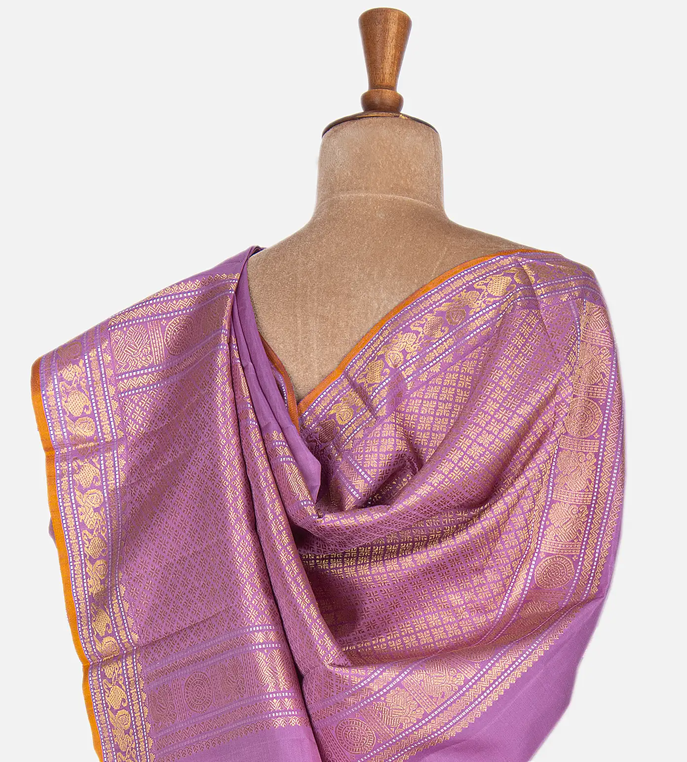 Orchid Purple Kanchipuram Silk Saree3