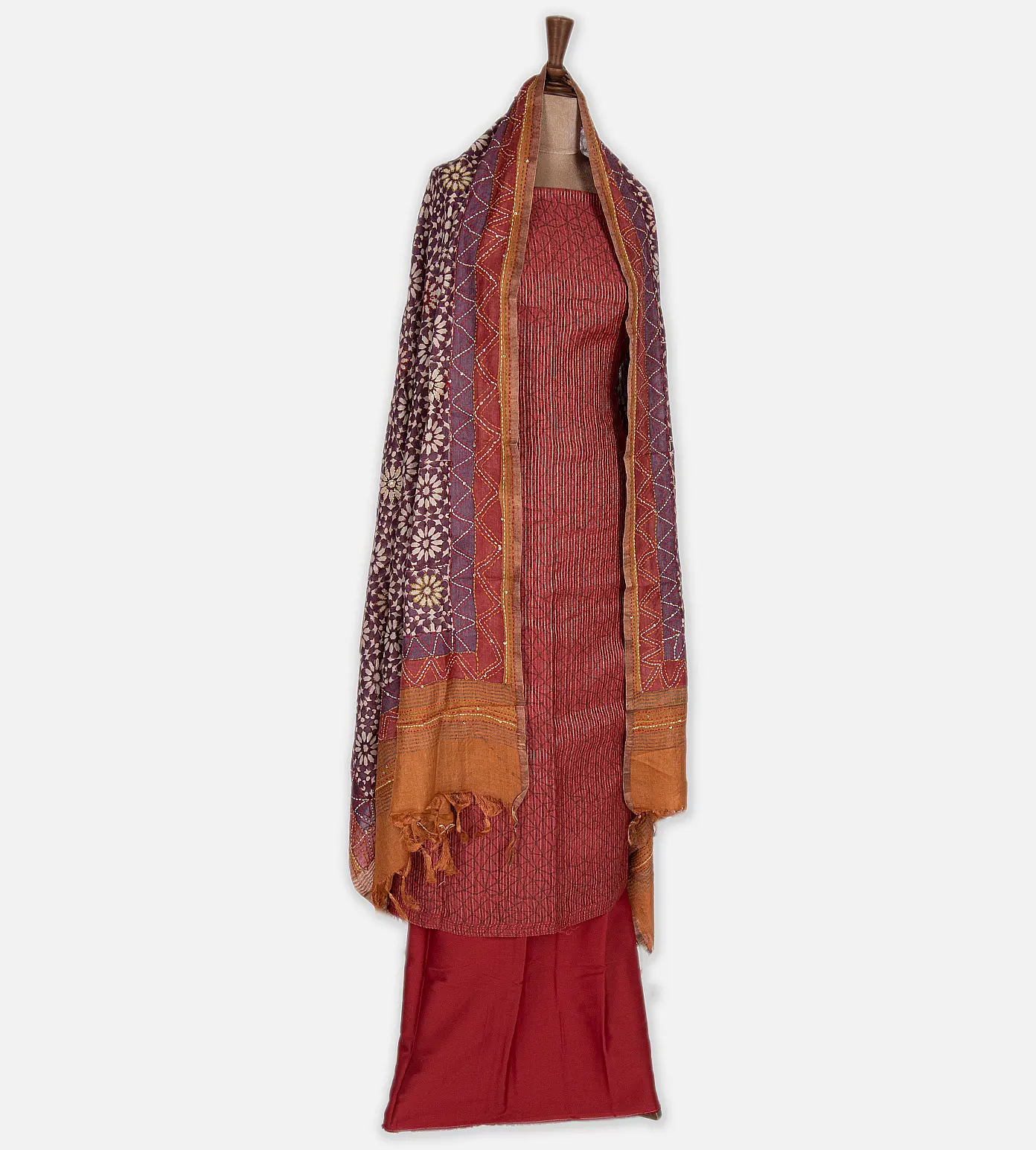 maroon-tussar-salwar-c0254842-c