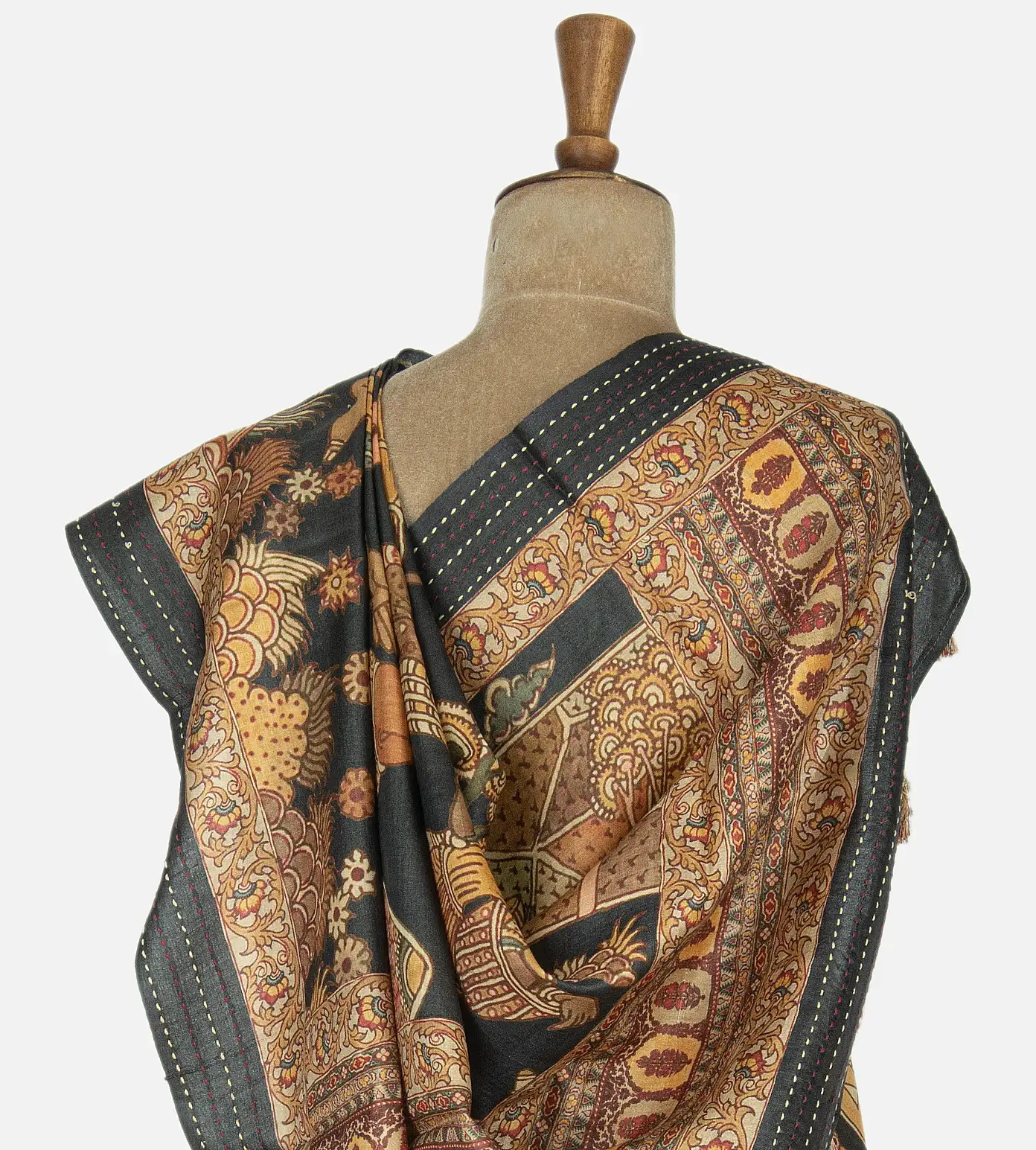 dark-grey-tussar-saree-rv16569-c