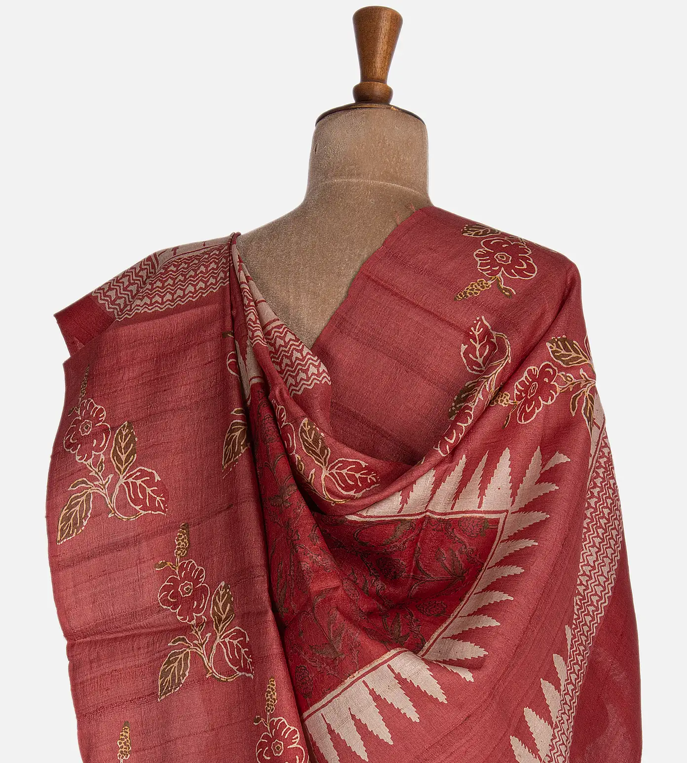 red-tussar-saree-c0253805-c