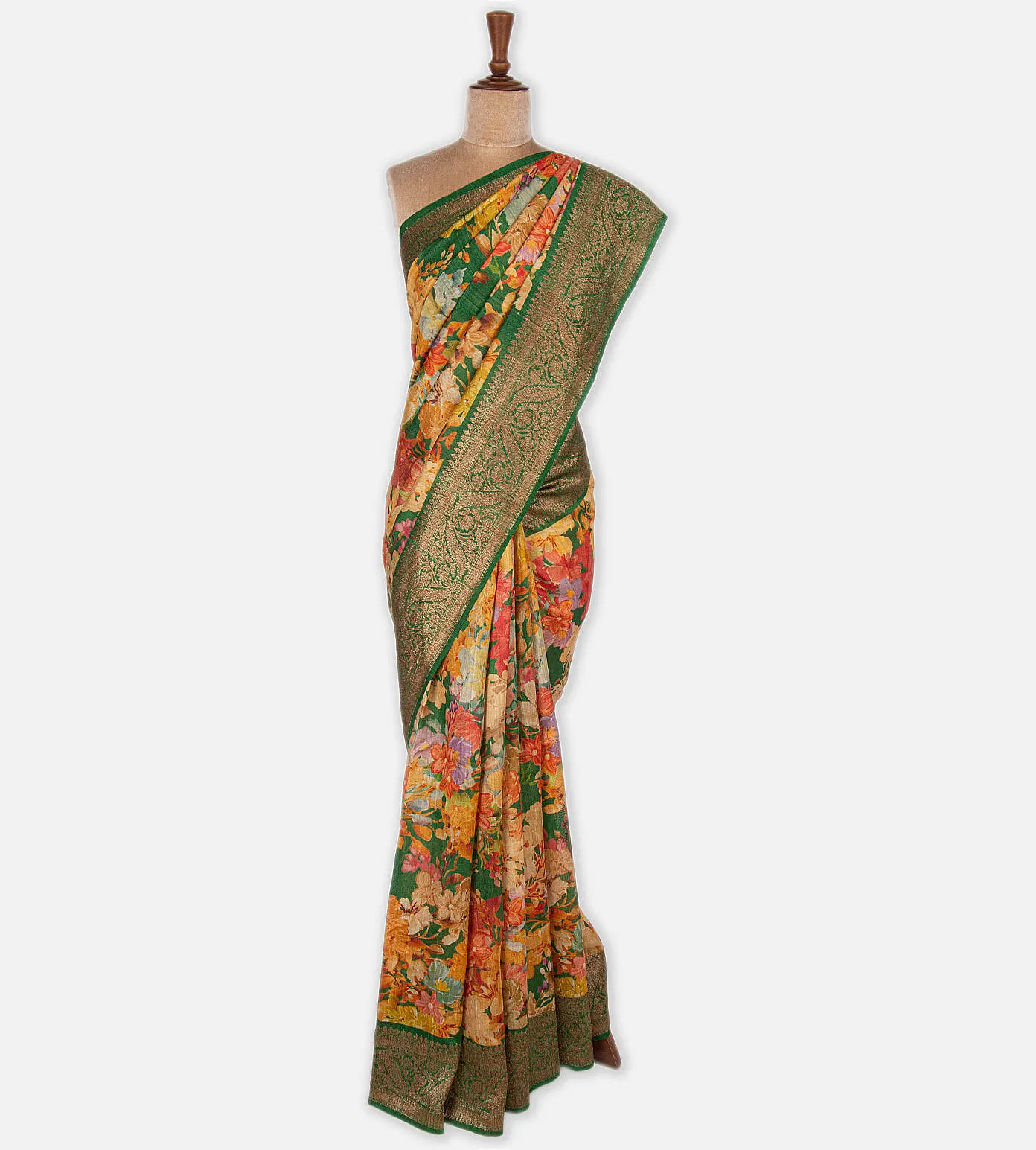 green-banarasi-tussar-saree-c0254719-b