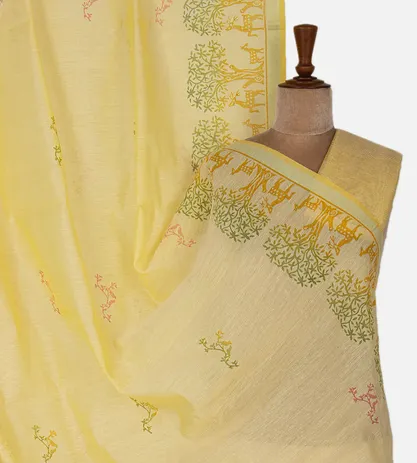 yellow-linen-saree-c0252885-a