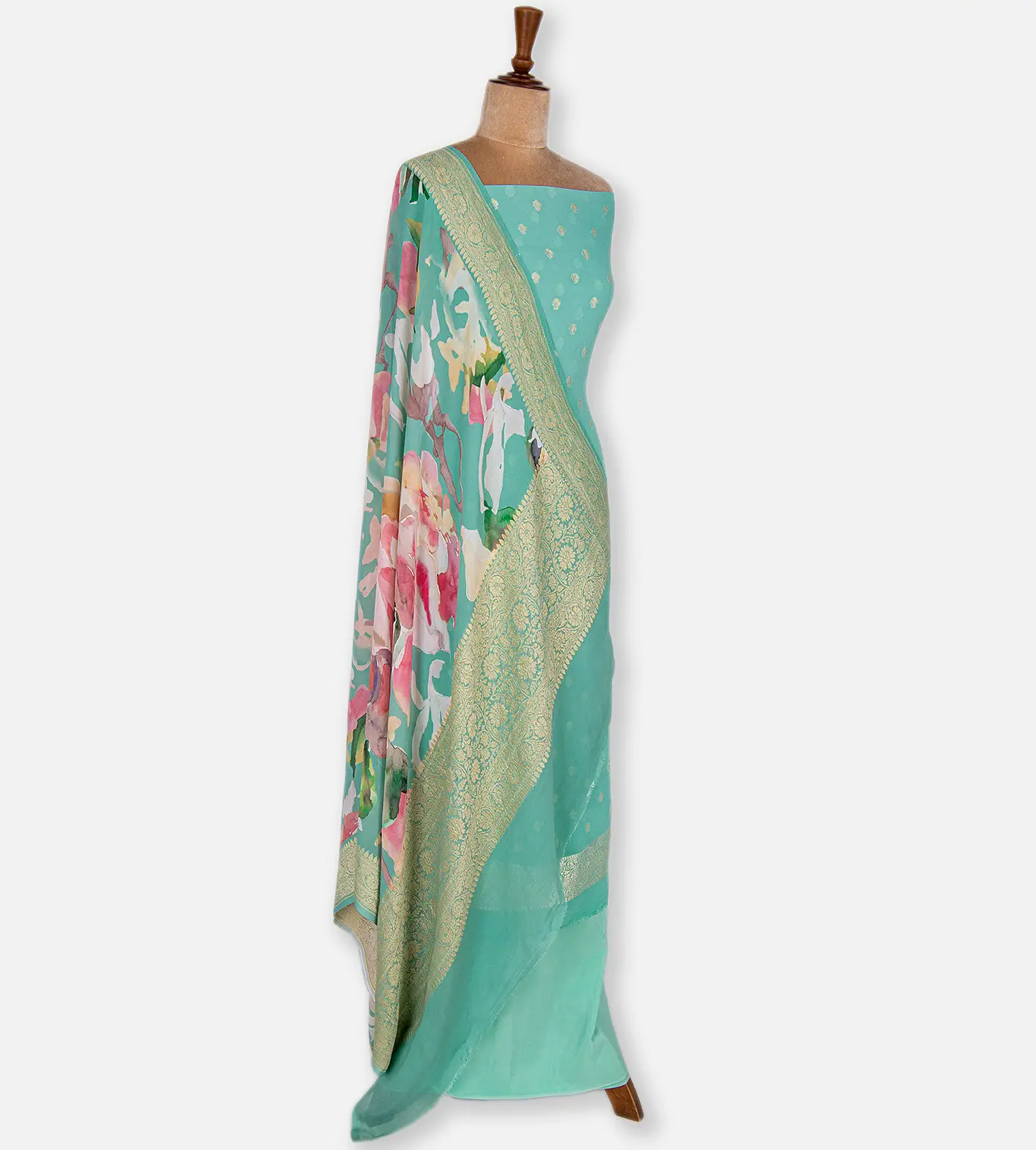 turquoise-blue-banarasi-georgette-salwar-b0840196-c