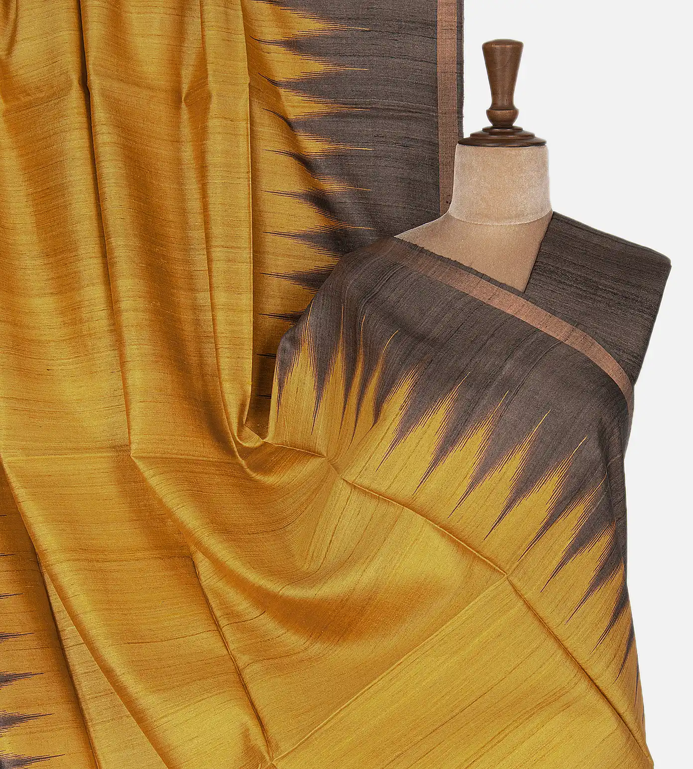 yellow-tussar-saree-b1148411-a
