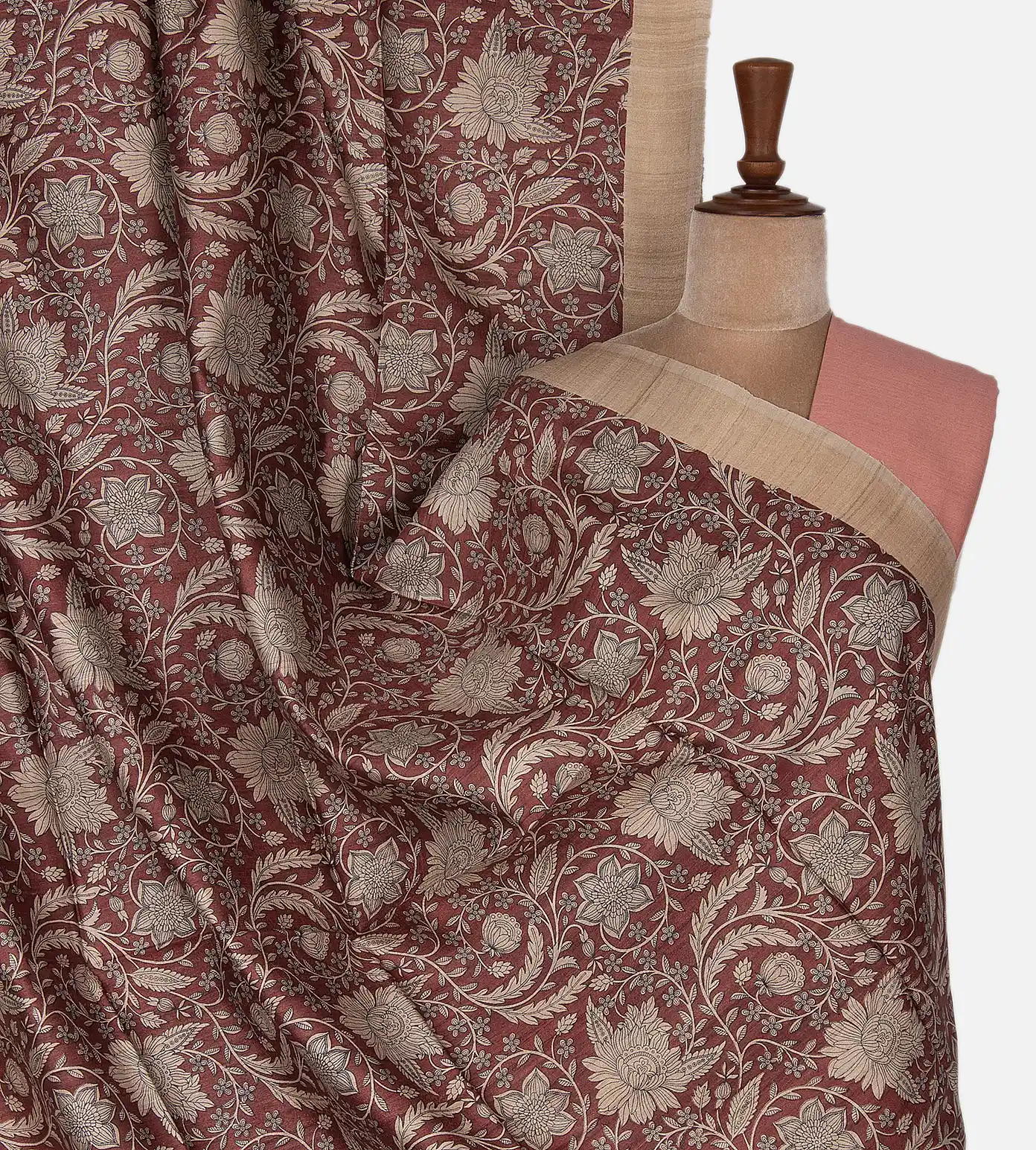 maroon-green-tussar-saree-b1148377-a