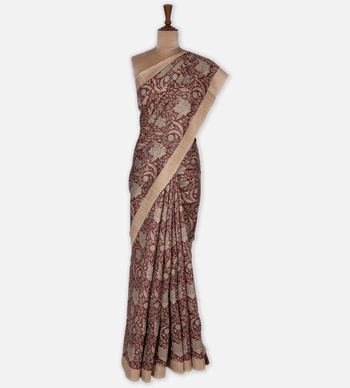 maroon-green-tussar-saree-b1148377-b