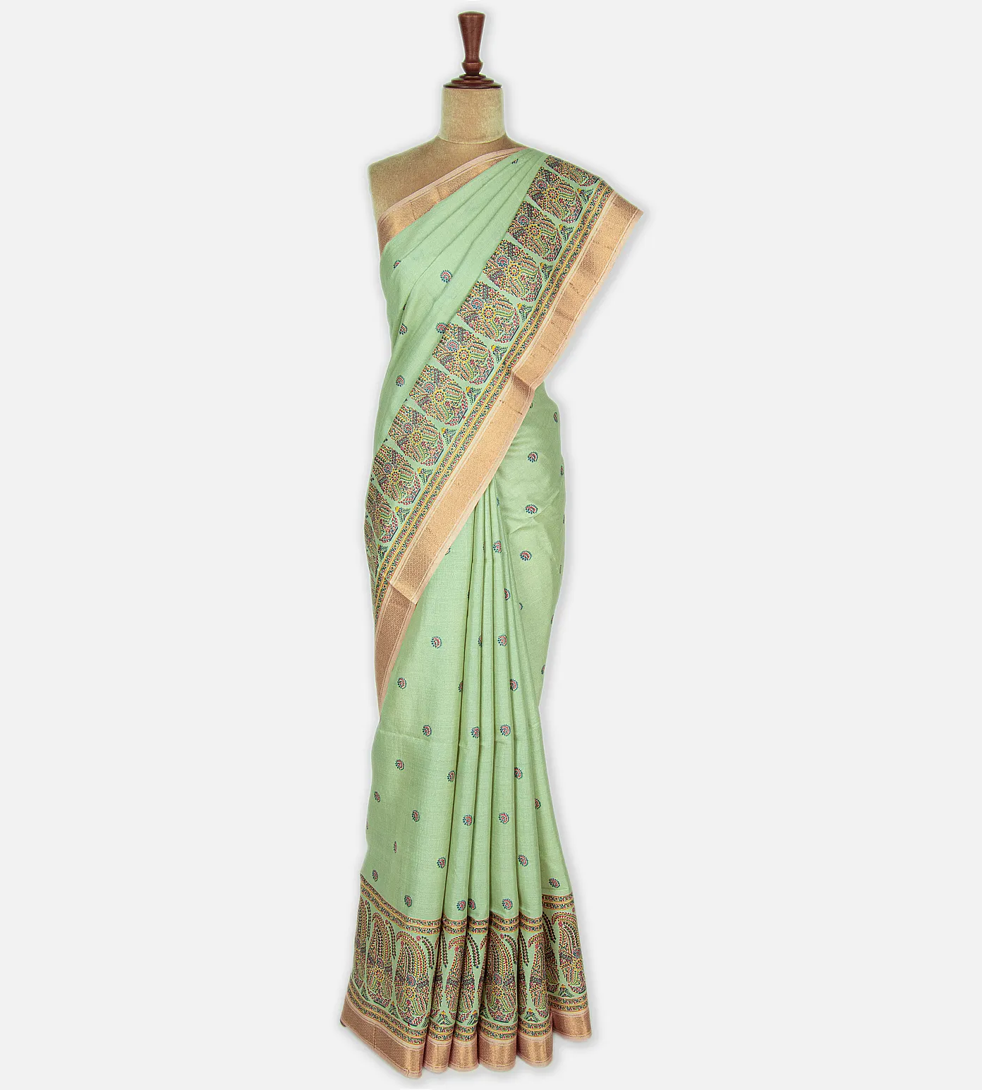 pastel-green-tussar-saree-b09436374-b