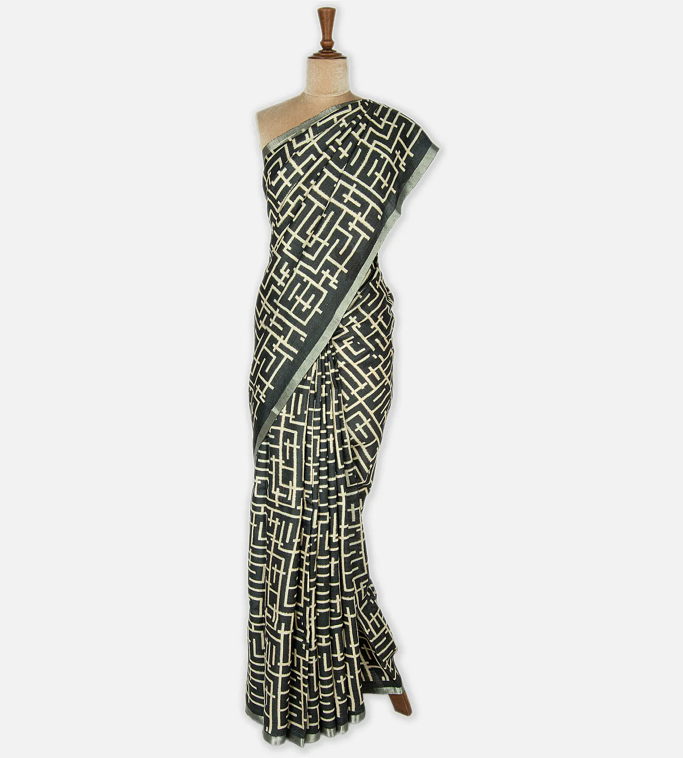 dark-grey-tussar-saree-c0255174-b