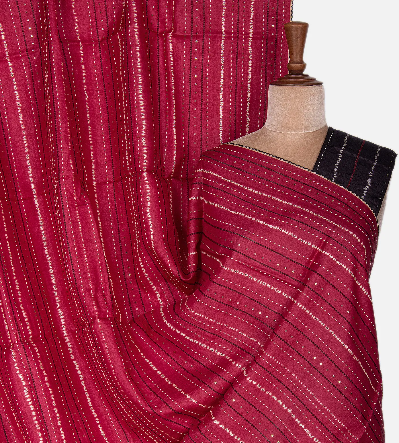 crimson-red-shibori-tussar-saree-c0253995-a